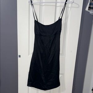 Elegant Black Kith  Spaghetti Strap Dress